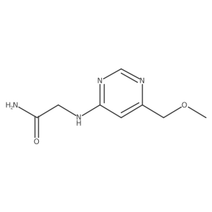 2-{[6-(Methoxymethyl)pyrimidin-4-yl]amino}acetamide结构式