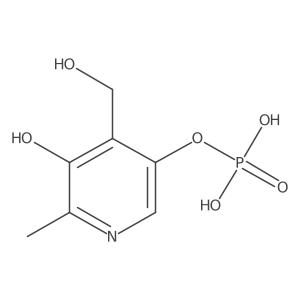 3,4-Pyridinedimethanol, 6-methyl-5-(phosphonooxy Structure