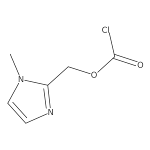 (1-methyl-1H-imidazol-2-yl)methyl chloroformate Structure
