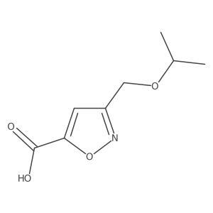 3-[(Propan-2-yloxy)methyl]-1,2-oxazole-5-carboxylic acid Structure