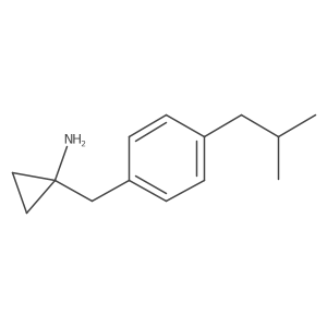 1-{[4-(2-Methylpropyl)phenyl]methyl}cyclopropan-1-amine Structure