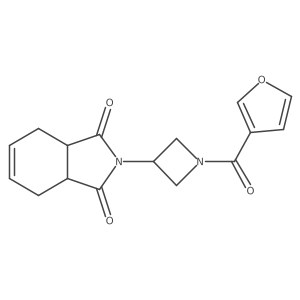 2-(1-(furan-3-carbonyl)azetidin-3-yl)-3a,4,7,7a-tetrahydro-1H-isoindole-1,3(2H)-dione结构式
