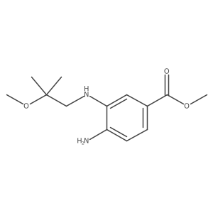 Methyl 4-amino-3-[(2-methoxy-2-methylpropyl)amino]benzoate结构式