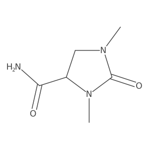 (S)-1,3-dimethyl-2-oxoimidazolidine-4-carboxamide结构式