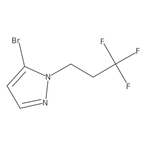 5-Bromo-1-(3,3,3-trifluoropropyl)-1H-pyrazole结构式