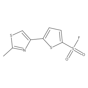 5-(2-Methyl-1,3-thiazol-4-yl)thiophene-2-sulfonyl fluoride Structure