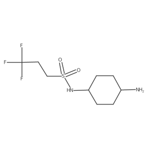 Rel-N-((1r,4r)-4-aminocyclohexyl)-3,3,3-trifluoropropane-1-sulfonamide Structure
