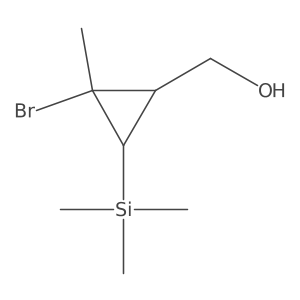 2-bromo-2-methyl-3-(trimethylsilyl)-Cyclopropanemethanol Structure