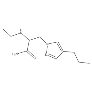 2-(ethylamino)-3-(4-propyl-1H-pyrazol-1-yl)propanamide Structure