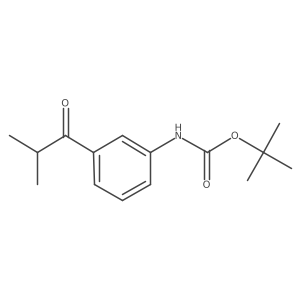 tert-butyl N-[3-(2-methylpropanoyl)phenyl]carbamate Structure