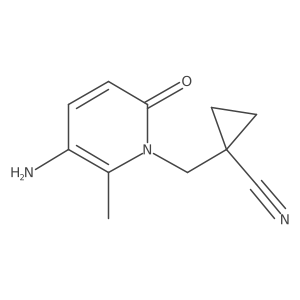 1-[(5-Amino-6-methyl-2-oxo-1,2-dihydropyridin-1-yl)methyl]cyclopropane-1-carbonitrile结构式