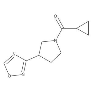 (3-(1,2,4-Oxadiazol-3-yl)pyrrolidin-1-yl)(cyclopropyl)methanone Structure