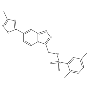 2,5-dimethyl-N-((7-(3-methyl-1,2,4-oxadiazol-5-yl)-[1,2,4]triazolo[4,3-a]pyridin-3-yl)methyl)benzenesulfonamide Structure