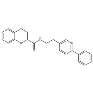 N-(2-(2-phenylpyrimidin-5-yl)ethyl)-2,3-dihydrobenzo[b][1,4]dioxine-2-carboxamide结构式