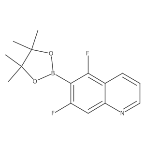 5,7-Difluoro-6-(4,4,5,5-tetramethyl-1,3,2-dioxaborolan-2-yl)quinoline Structure