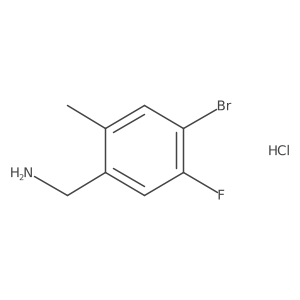 (4-Bromo-5-fluoro-2-methylphenyl)methanamine hydrochloride Structure
