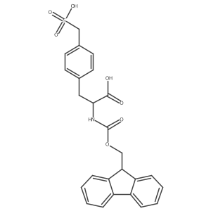 (R)-2-((((9H-Fluoren-9-yl)methoxy)carbonyl)amino)-3-(4-(sulfomethyl)phenyl)propanoic acid结构式