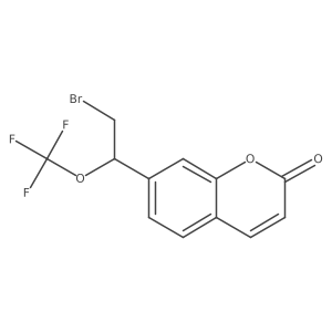 7-(2-bromo-1-(trifluoromethoxy)ethyl)-2H-chromen-2-one结构式
