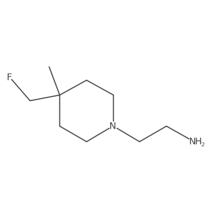 2-(4-(Fluoromethyl)-4-methylpiperidin-1-yl)ethan-1-amine Structure