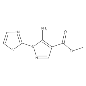 Methyl 5-amino-1-(1,3-thiazol-2-yl)pyrazole-4-carboxylate Structure