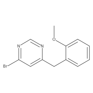 4-Bromo-6-(2-methoxybenzyl)pyrimidine Structure