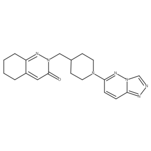 2-[(1-{[1,2,4]Triazolo[4,3-b]pyridazin-6-yl}piperidin-4-yl)methyl]-2,3,5,6,7,8-hexahydrocinnolin-3-one结构式