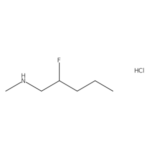 (2-Fluoropentyl)(methyl)amine hydrochloride Structure