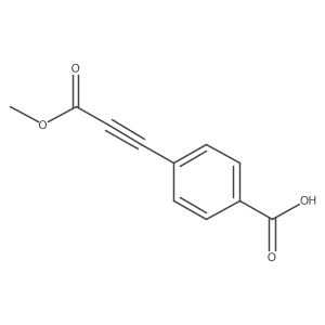 4-(3-Methoxy-3-oxoprop-1-yn-1-yl)benzoic acid结构式