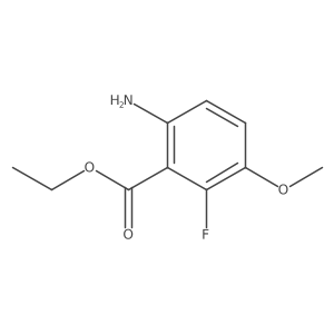 Ethyl 6-amino-2-fluoro-3-methoxybenzoate结构式