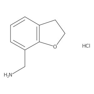 (2,3-Dihydro-1-benzofuran-7-yl)methanamine hydrochloride结构式