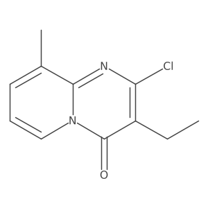 2-chloro-3-ethyl-9-methyl-4H-pyrido[1,2-a]pyrimidin-4-one结构式
