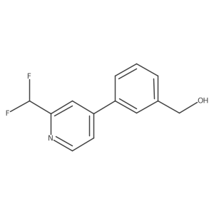 {3-[2-(Difluoromethyl)pyridin-4-yl]phenyl}methanol结构式
