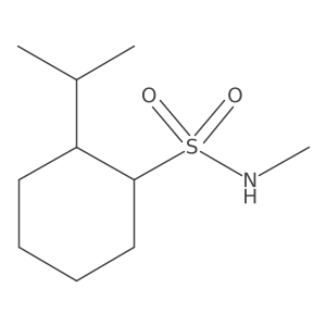 N-methyl-2-(propan-2-yl)cyclohexane-1-sulfonamide结构式