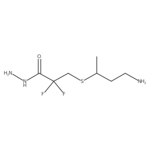 3-[(4-Aminobutan-2-yl)sulfanyl]-2,2-difluoropropanehydrazide结构式