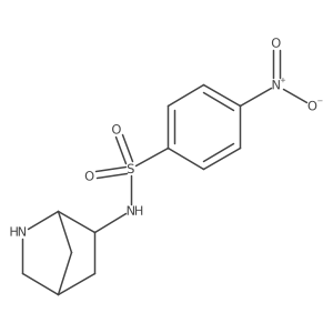 rac-N-[(1R,4S,6R)-2-azabicyclo[2.2.1]heptan-6-yl]-4-nitrobenzene-1-sulfonamide Structure