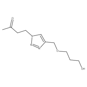 4-{4-[(3-hydroxypropoxy)methyl]-1H-1,2,3-triazol-1-yl}butan-2-one结构式