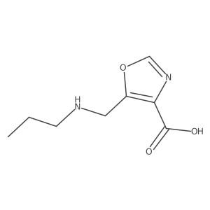 5-[(Propylamino)methyl]-1,3-oxazole-4-carboxylic acid结构式