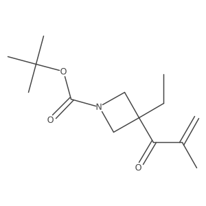Tert-butyl 3-ethyl-3-(2-methylprop-2-enoyl)azetidine-1-carboxylate Structure