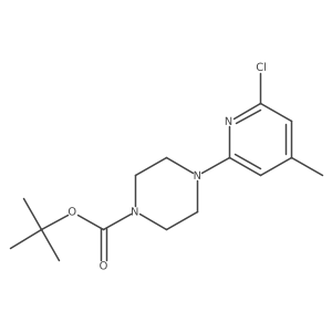 tert-Butyl 4-(6-chloro-4-methylpyridin-2-yl)piperazine-1-carboxylate Structure