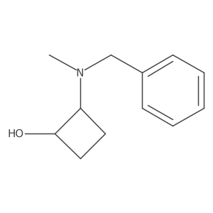 trans-2-[Benzyl(methyl)amino]cyclobutan-1-ol结构式