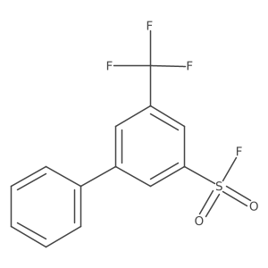 3-Phenyl-5-(trifluoromethyl)benzene-1-sulfonyl fluoride Structure