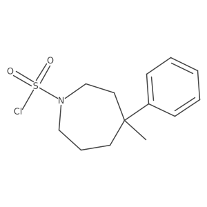 4-Methyl-4-phenylazepane-1-sulfonyl chloride Structure