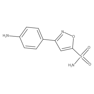 3-(4-Aminophenyl)-1,2-oxazole-5-sulfonamide Structure