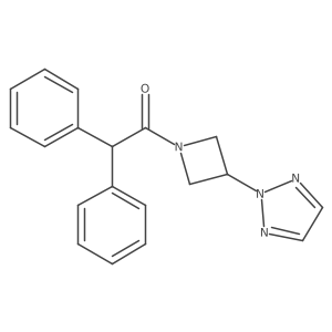 1-(3-(2H-1,2,3-triazol-2-yl)azetidin-1-yl)-2,2-diphenylethan-1-one结构式