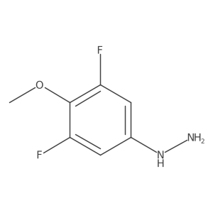 3,5-Difluoro-4-methoxyphenylhydrazine Structure