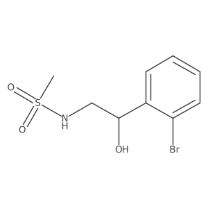 N-[2-(2-Bromophenyl)-2-hydroxyethyl]methanesulfonamide结构式