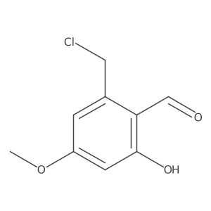 2-(Chloromethyl)-6-hydroxy-4-methoxybenzaldehyde Structure