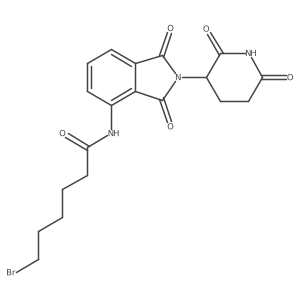 6-Bromo-N-(2-(2,6-dioxopiperidin-3-yl)-1,3-dioxoisoindolin-4-yl)hexanamide Structure