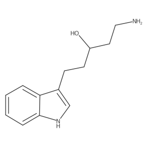 (3S)-1-amino-5-(1H-indol-3-yl)pentan-3-ol结构式