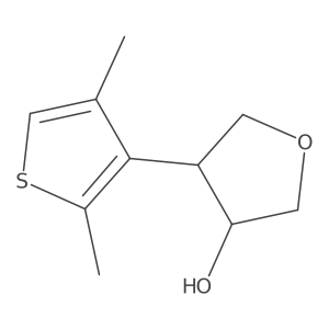 rac-(3R,4S)-4-(2,4-dimethylthiophen-3-yl)oxolan-3-ol Structure